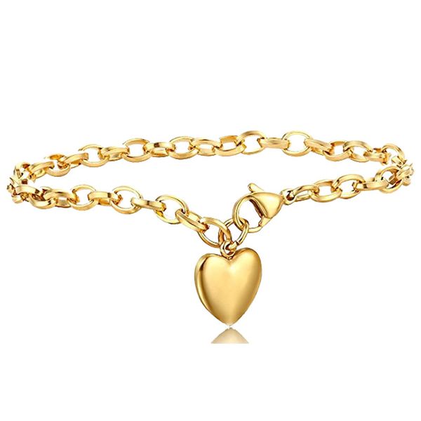 heart bracelet men stainless steel man couple bracelets accessories women's rose gold bracelets for women chain on hand jewelry, Golden;silver
heart bracelet men stainless steel man couple bracelets accessories women's rose gold bracelets for women chain on hand jewelry, Golden;silver