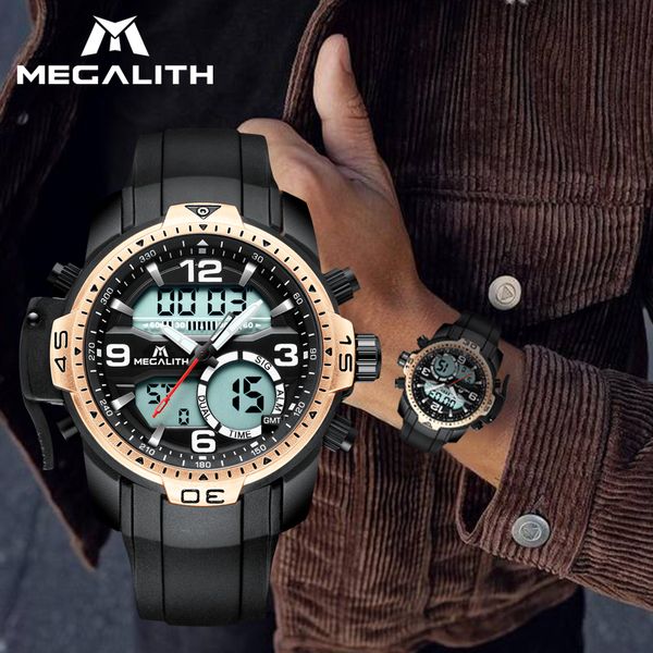 megalith men sport watches men's quartz clock leather strap waterproof date wristwatch reloj hombre, Slivery;brown
megalith men sport watches men's quartz clock leather strap waterproof date wristwatch reloj hombre, Slivery;brown
