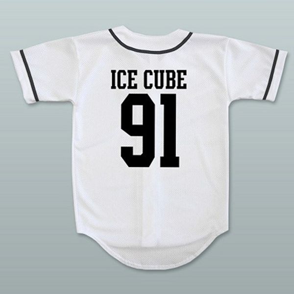 N.W.A. Ice Cube 91 White Baseball Jersey-
N.W.A. Ice Cube 91 White Baseball Jersey-