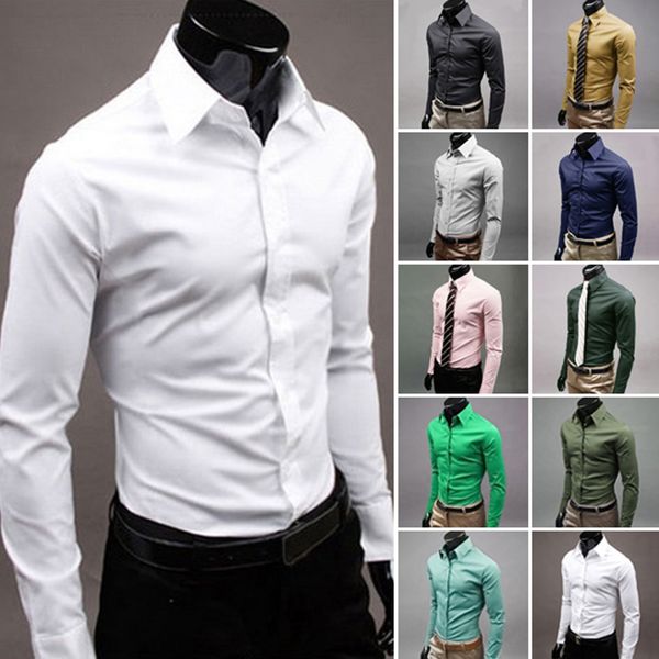 men long sleeve shirt multicolor slim fit men formal shirt business slim office male cotton mens dress shirts, White;black
men long sleeve shirt multicolor slim fit men formal shirt business slim office male cotton mens dress shirts, White;black