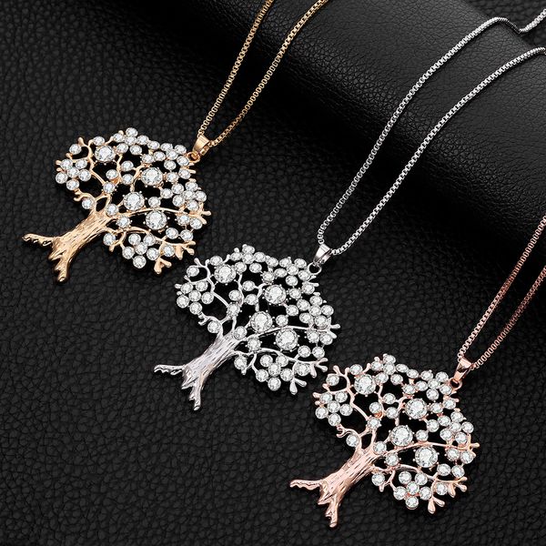 fashion gold crystal tree of life pendant necklace women statement big clear rhinestone luxurious necklace bisuteria mujer gift, Silver
fashion gold crystal tree of life pendant necklace women statement big clear rhinestone luxurious necklace bisuteria mujer gift, Silver
