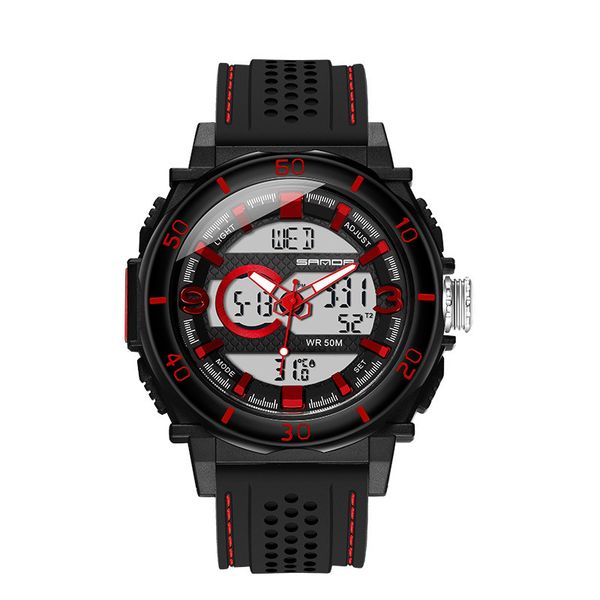 the new multi-functional sports watch dual display electronic watches men's waterproof luminous watches digital fashion & casual, Slivery;brown
the new multi-functional sports watch dual display electronic watches men's waterproof luminous watches digital fashion & casual, Slivery;brown