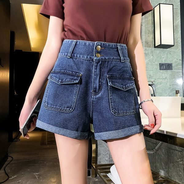 summer denim shorts plus size women casual short pants high waist pockets spodenki damskie female students big yards jeans short, White;black
summer denim shorts plus size women casual short pants high waist pockets spodenki damskie female students big yards jeans short, White;black