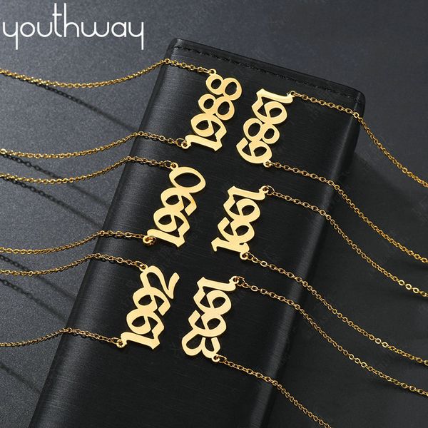 cool birth year number 1987-2000 stainless steel pendant necklace student couples birthday gift personalized number necklace, Silver
cool birth year number 1987-2000 stainless steel pendant necklace student couples birthday gift personalized number necklace, Silver