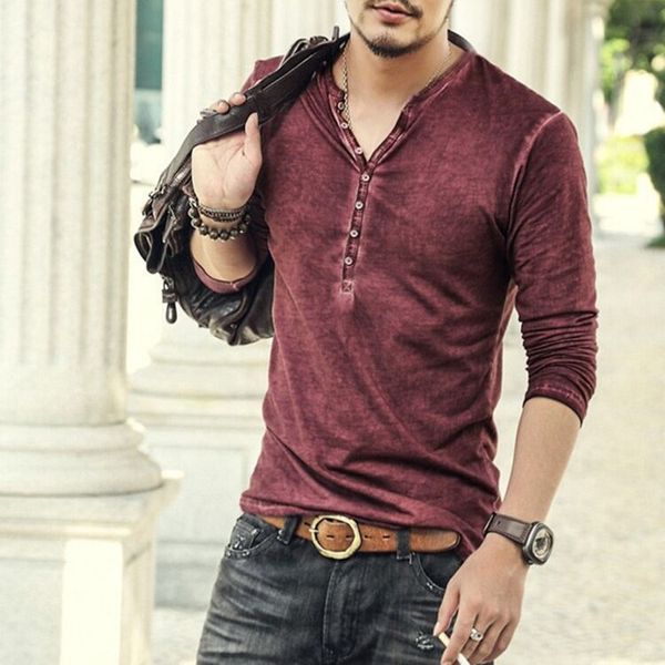 brand designer men cotton vintage t shirts casual long sleeve men old color cardigan t shirt 2019 sale, White;black
brand designer men cotton vintage t shirts casual long sleeve men old color cardigan t shirt 2019 sale, White;black
