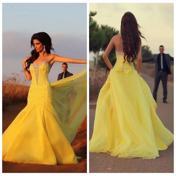 2019 sweetheart beaded pearls crystal mermaid prom dresses yellow crystal slim middle east vestdos de special occasion party gowns, Black
2019 sweetheart beaded pearls crystal mermaid prom dresses yellow crystal slim middle east vestdos de special occasion party gowns, Black