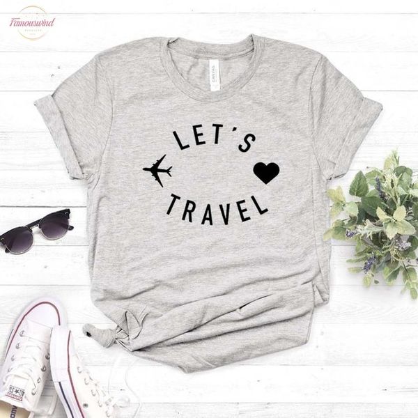 lets travel women tshirt cotton casual funny t shirt gift for lady girl tee 6 color street drop ship s 800, White
lets travel women tshirt cotton casual funny t shirt gift for lady girl tee 6 color street drop ship s 800, White