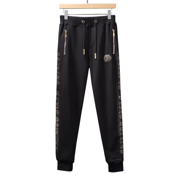 men's pants starbags pp 2021 underwear side letter gold diamond philip prang european and american fashion trend slim fall trouser, Black
men's pants starbags pp 2021 underwear side letter gold diamond philip prang european and american fashion trend slim fall trouser, Black