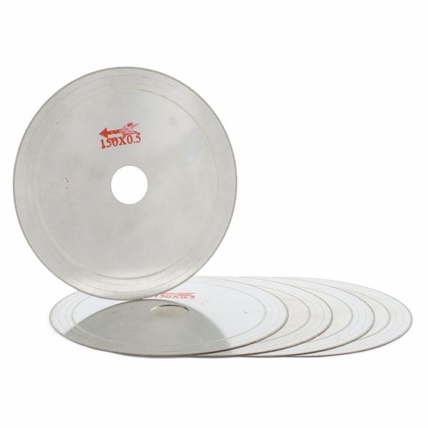 5шт 6" дюймовый супер-тонкий arbor отверстие 25 мм rim 0.6mm алмазный lapidary лезвие пилы для резки диск экономии материала ювелирных драго
5шт 6" дюймовый супер-тонкий arbor отверстие 25 мм rim 0.6mm алмазный lapidary лезвие пилы для резки диск экономии материала ювелирных драго