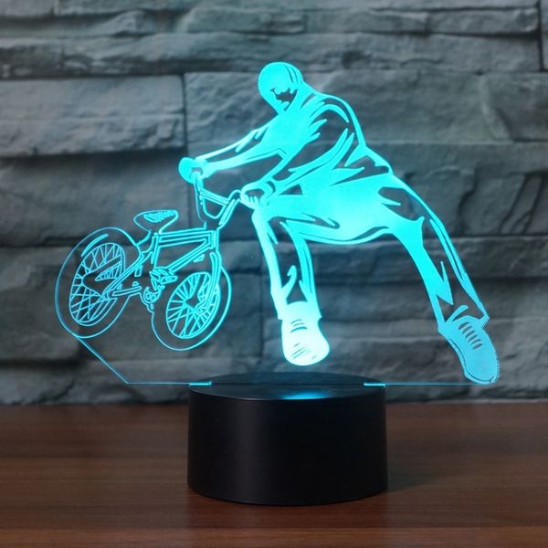 bedside 3d desk lamp 7 colors change bicycle limit movement nightlights decor led bmx trickster bedroom sleeping lighting gifts 
bedside 3d desk lamp 7 colors change bicycle limit movement nightlights decor led bmx trickster bedroom sleeping lighting gifts
