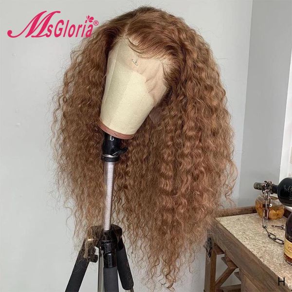 180% density 360 lace frontal wig honey brown color human hair wigs for women brazilian remy curly lace front wig pre plucked, Black;brown
180% density 360 lace frontal wig honey brown color human hair wigs for women brazilian remy curly lace front wig pre plucked, Black;brown