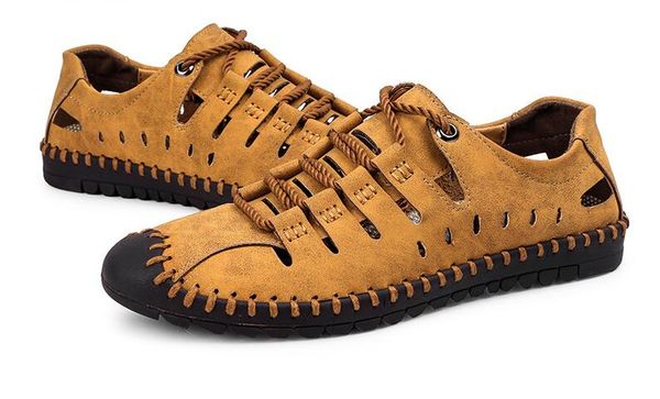 2019 new summer men genuine leather sandals business casual shoes men outdoor beach sandals roman summer water shoes, Black
2019 new summer men genuine leather sandals business casual shoes men outdoor beach sandals roman summer water shoes, Black