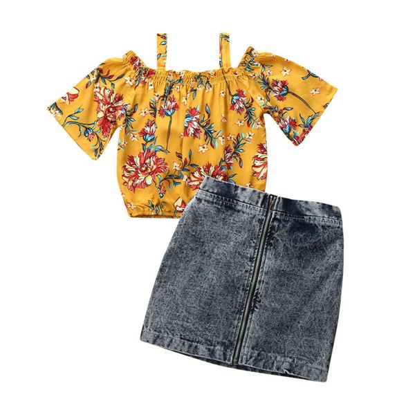 kids baby girls clothes t-shirt +denim skirts toddler summer outfits sets 1-5 years, White
kids baby girls clothes t-shirt +denim skirts toddler summer outfits sets 1-5 years, White