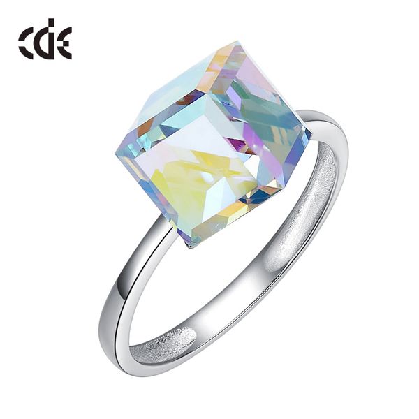 wedding party silver s925 beaded pearl gift woman lady diamond jewelry ring for bride acting initiation graduation cde-211, Golden;silver