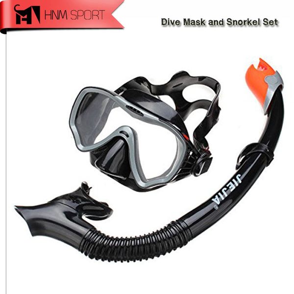 

2018 new anti fog underwater scuba diving snorkeling mask set silicone tube snorkel mask mergulho swimming training diving mask