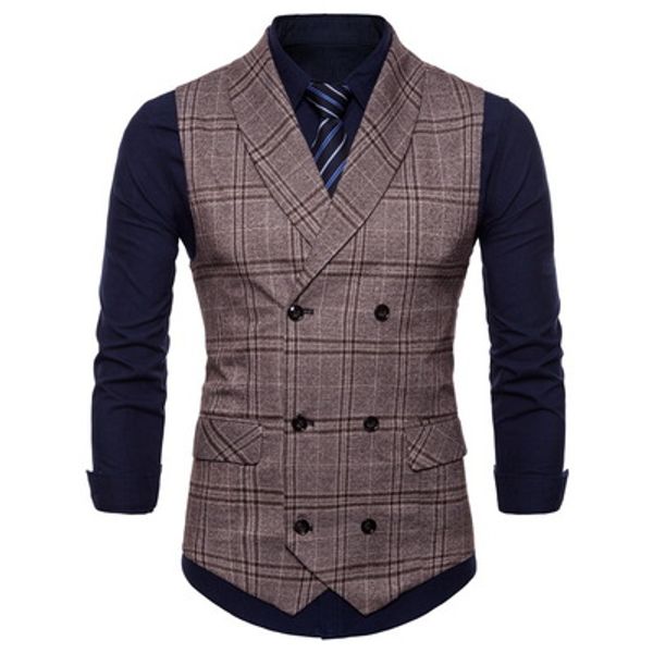 men's suit vest summer new personality plaid men's suit vest european size fashion business 031, Black;white
men's suit vest summer new personality plaid men's suit vest european size fashion business 031, Black;white