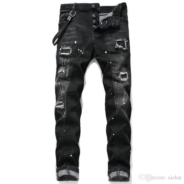 unique mens distressed ripped blue skinny jeans fashion designer slim fit washed motocycle denim pants panelled hip hop biker trousers 1046
unique mens distressed ripped blue skinny jeans fashion designer slim fit washed motocycle denim pants panelled hip hop biker trousers 1046