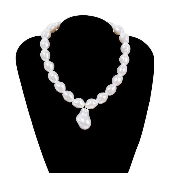 western new jewelry imitation natural pearl necklace with vintage baroque pearl necklace for modern women party gifts wholesale, Silver
western new jewelry imitation natural pearl necklace with vintage baroque pearl necklace for modern women party gifts wholesale, Silver
