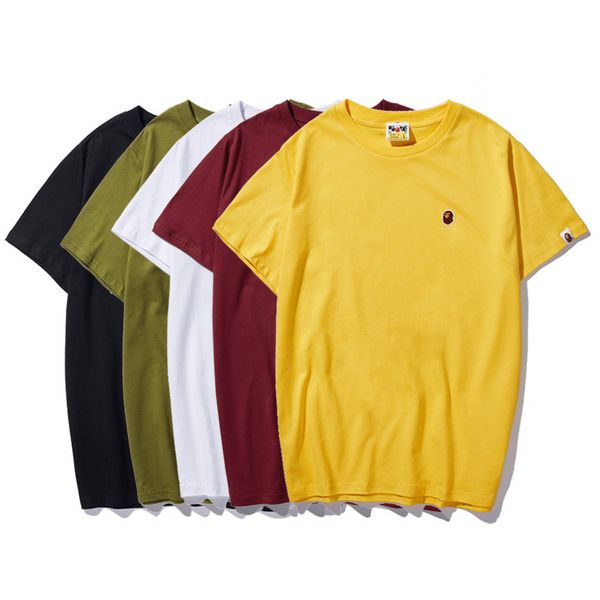 men t-shirt 2019 summer casual fashion breathable anti-shrink embroidery quick dry t-shirt cotton blend size m-xxxl, White;black
men t-shirt 2019 summer casual fashion breathable anti-shrink embroidery quick dry t-shirt cotton blend size m-xxxl, White;black