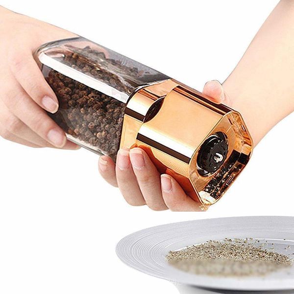 fashion pepper grinder 180ml premium glass bottle salt and pepper shakers with ceramic spice grinder kitchen pepper mill gold
fashion pepper grinder 180ml premium glass bottle salt and pepper shakers with ceramic spice grinder kitchen pepper mill gold