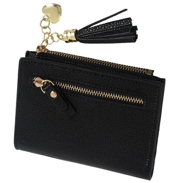fashion women short wallets pu leather tassel zipper small wallet purse cards holder for girls women, Red;black
fashion women short wallets pu leather tassel zipper small wallet purse cards holder for girls women, Red;black
