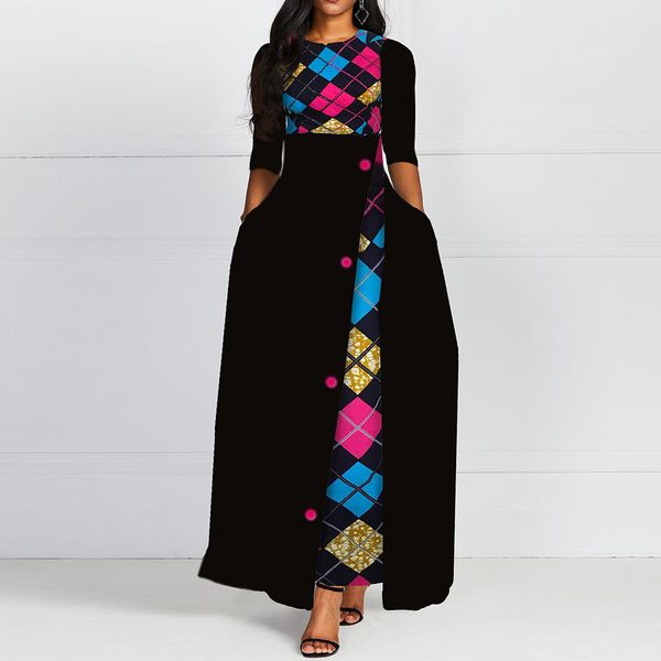 autumn winter female office lady office dresses 2019 african femme vestiods retro robe vintage a line women maxi dress, Black;gray
autumn winter female office lady office dresses 2019 african femme vestiods retro robe vintage a line women maxi dress, Black;gray