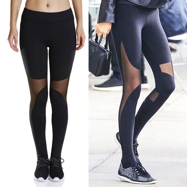 sfit black women mesh sport leggings high waist pants elastic fitness workout patchwork running wear stretch yoga pants, White;red
sfit black women mesh sport leggings high waist pants elastic fitness workout patchwork running wear stretch yoga pants, White;red