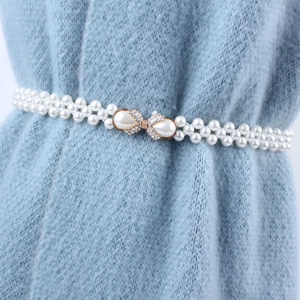 ladies women white stretch elastic waist seal thin chain belt pearl rhinstone for dresses skirt decoration fashion girdles gifts, Black;brown
ladies women white stretch elastic waist seal thin chain belt pearl rhinstone for dresses skirt decoration fashion girdles gifts, Black;brown