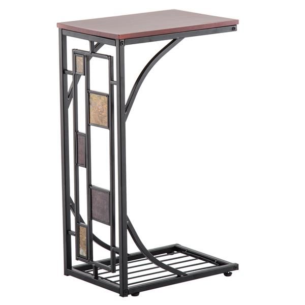 us stock snack table heavy-duty sofa side table for living room with brown wood home portable iron side table coffee storag
us stock snack table heavy-duty sofa side table for living room with brown wood home portable iron side table coffee storag