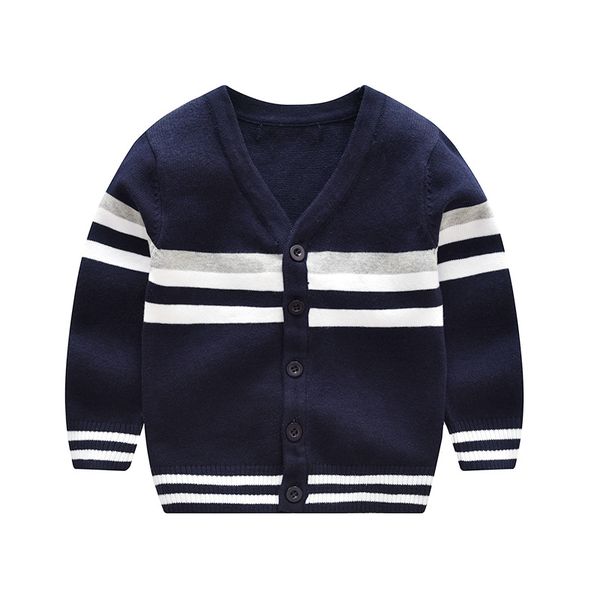 2018 new boys sweater long sleeve striped kids boy cardigan v-neck knitted sweater spring autumn boys clothing bc195, Blue
2018 new boys sweater long sleeve striped kids boy cardigan v-neck knitted sweater spring autumn boys clothing bc195, Blue
