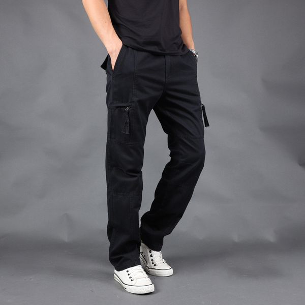 men's pants winter men cargo mens loose tactical casual multi-pocket trousers homme size m-4xl male army fan overalls, Black
men's pants winter men cargo mens loose tactical casual multi-pocket trousers homme size m-4xl male army fan overalls, Black