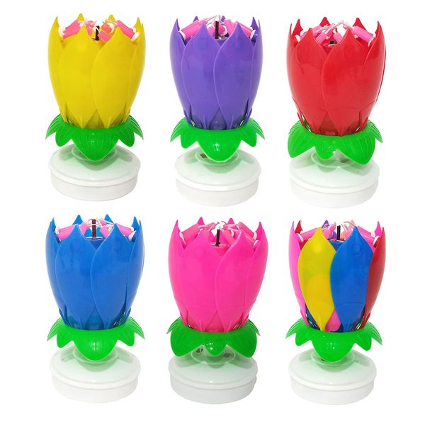 nwe magic cake birthday colorful petals lotus flower candle decoration blossom musical rotating party beautiful birthday gift
nwe magic cake birthday colorful petals lotus flower candle decoration blossom musical rotating party beautiful birthday gift