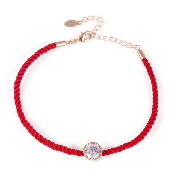 new lucky red rope chain bracelets for women personality minimalism roung zircon inlay bracelet jewelry, Black
new lucky red rope chain bracelets for women personality minimalism roung zircon inlay bracelet jewelry, Black