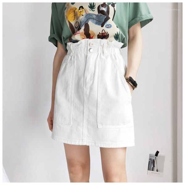 button big pocket solid color denim skirt fashion womens clothing womens summer designer dresses above knee, Black
button big pocket solid color denim skirt fashion womens clothing womens summer designer dresses above knee, Black