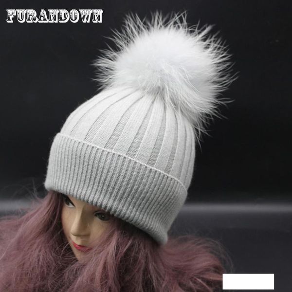 2017 brand designer women striped wool knitted hat winter female cap dyed raccoon fur hats pompom beanies, Blue;gray
2017 brand designer women striped wool knitted hat winter female cap dyed raccoon fur hats pompom beanies, Blue;gray