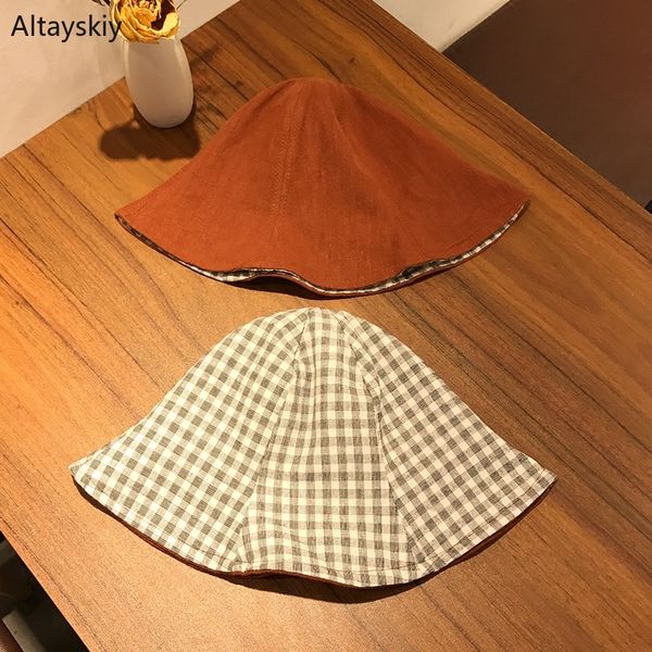 bucket hats women double-sided solid hat elegant leisure korean womens summer shade sun students cap ladies chic all-match sweet, Blue;gray
bucket hats women double-sided solid hat elegant leisure korean womens summer shade sun students cap ladies chic all-match sweet, Blue;gray