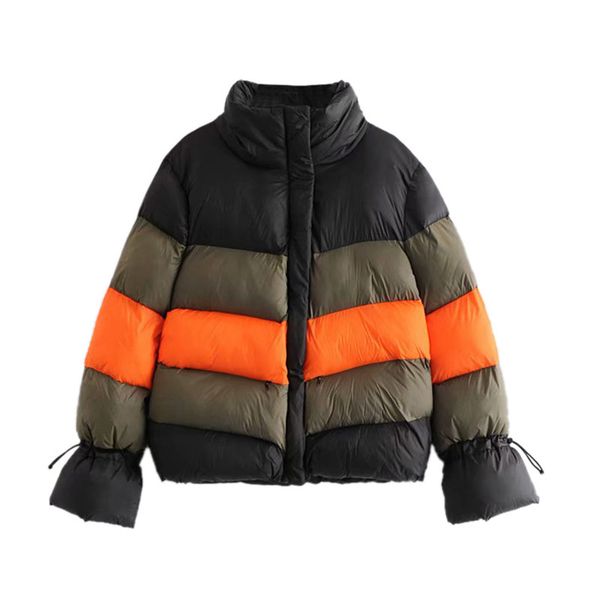 winter new retro color block stitching loose long-sleeved warm bread cotton clothing ladies zipper coat coat, Black
winter new retro color block stitching loose long-sleeved warm bread cotton clothing ladies zipper coat coat, Black