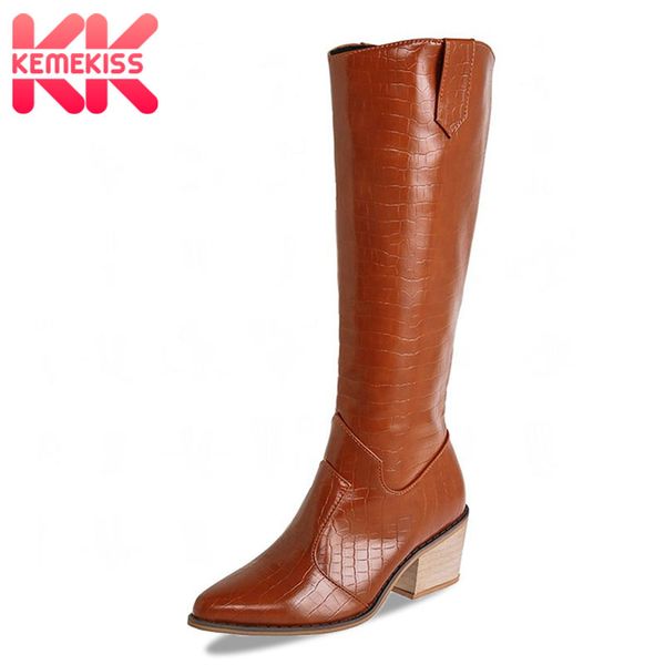 kemekiss knee high boots women shoes winter patent leather fashion high heel botas women long boots footwear size 35-43, Black
kemekiss knee high boots women shoes winter patent leather fashion high heel botas women long boots footwear size 35-43, Black