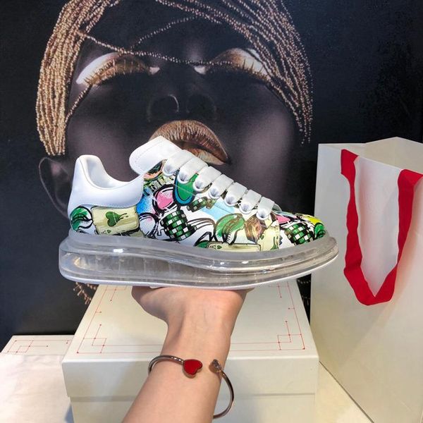 2019 designer shoes upgraded edition explosive thick-soled sports shoes high transparent rubber vacuum cushion crystal bottom fashion lei, Black
2019 designer shoes upgraded edition explosive thick-soled sports shoes high transparent rubber vacuum cushion crystal bottom fashion lei, Black