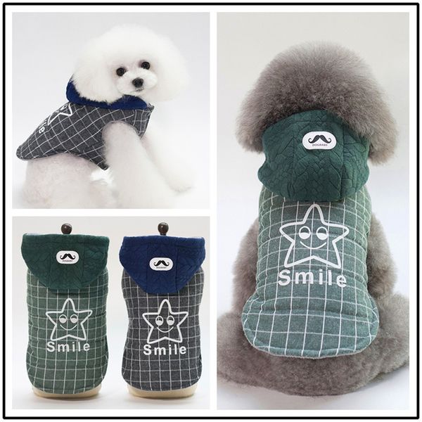 the latest autumn and winter brand-name pet clothes dog cat clothes british style smiley star pattern two-foot warm jacket
the latest autumn and winter brand-name pet clothes dog cat clothes british style smiley star pattern two-foot warm jacket