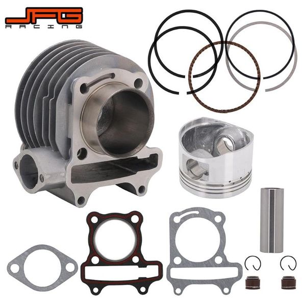 

motorcycle 52mm 57mm big bore cylinder piston set for gy6 125 150 scooter moped atv quad 152qmi 157qmj 1p57qmj