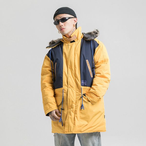 chic original autumn and winter new cotton loose hooded mountain carved cotton jacket men casual parkas, Black
chic original autumn and winter new cotton loose hooded mountain carved cotton jacket men casual parkas, Black