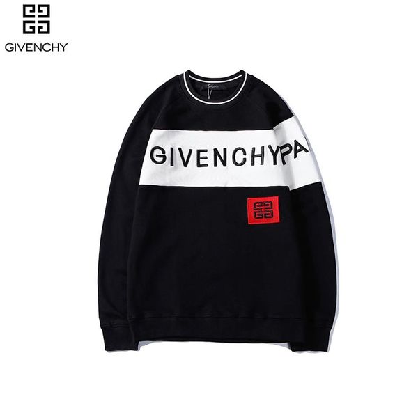 

19 new men hoodie tu y brand couple 13 givenchy hoodie wild loo e woman weater fa hion cla ic treet hip hop pullover ale hirt, Black