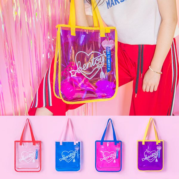 transparent waterproof shopper bag women summer shoulder handbag for girls casual beach shoulder bag
transparent waterproof shopper bag women summer shoulder handbag for girls casual beach shoulder bag