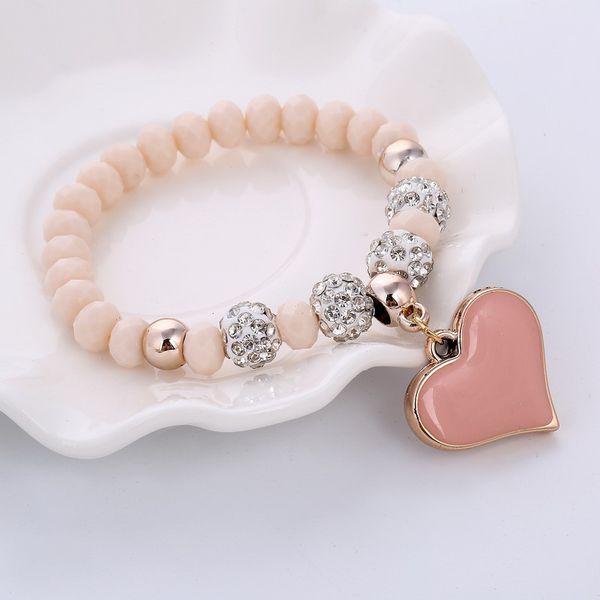 iyoe honey girls crystal beads bracelets for women girls elastic enamel love heart pendant charm bracelet gift, Golden;silver
iyoe honey girls crystal beads bracelets for women girls elastic enamel love heart pendant charm bracelet gift, Golden;silver