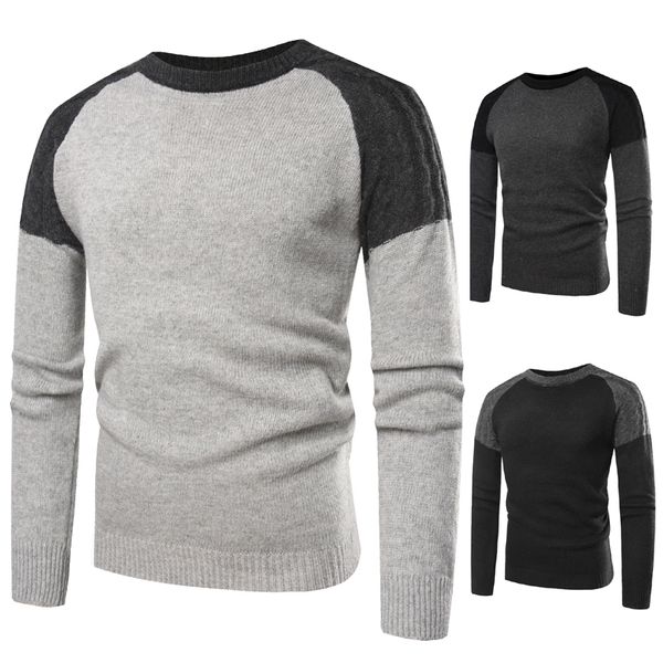 mens concise patchwork o-neck pullover sweater | 2018 brand new winter male warm knitted sweater men slim fit casual, White;black
mens concise patchwork o-neck pullover sweater | 2018 brand new winter male warm knitted sweater men slim fit casual, White;black