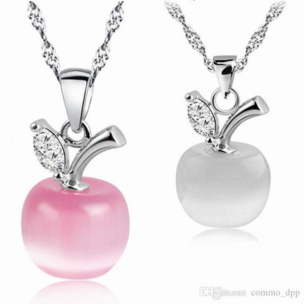 opal stone pendant necklace pink white apple moonstone charm silver chain for women ladies fashion jewelry in bulk
opal stone pendant necklace pink white apple moonstone charm silver chain for women ladies fashion jewelry in bulk