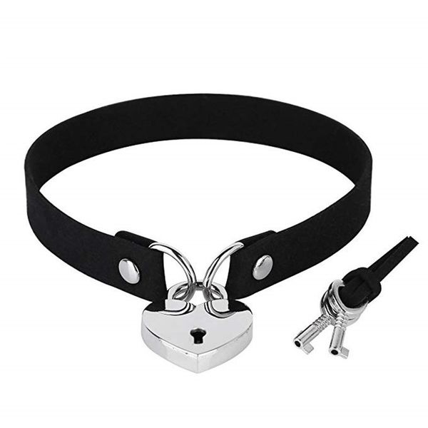 2020 gothic punk necklace style multi color heart with lock pendant pu leather choker collar chocker necklace for women gift, Golden;silver
2020 gothic punk necklace style multi color heart with lock pendant pu leather choker collar chocker necklace for women gift, Golden;silver