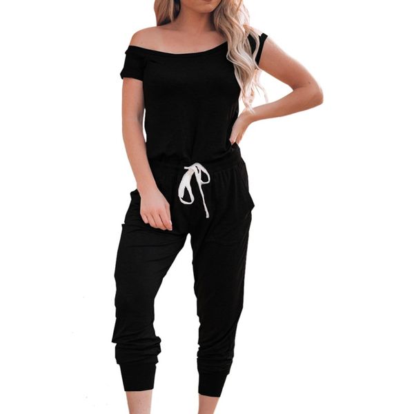 women's jumpsuits & rompers women's fashion casual cozy high crewneck off shoulder short sleeve elastic waist romper playsuits, Black;white
women's jumpsuits & rompers women's fashion casual cozy high crewneck off shoulder short sleeve elastic waist romper playsuits, Black;white