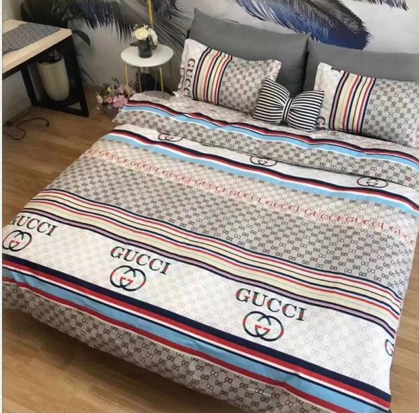 Full Letter Design Bedding Sets New Arrive Fashion Stripe Cotton Bedding Suit 4PCS Queen Size Bed Sheet Suit
Full Letter Design Bedding Sets New Arrive Fashion Stripe Cotton Bedding Suit 4PCS Queen Size Bed Sheet Suit